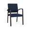 Lesro Newport Guest Chair Metal Frame, Black, RF Blueberry Back, MD Ink Seat NP1101 - alternate 1